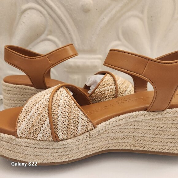 Karl Lagerfeld "Celest Raffia" Espadrille Wedge Sandals. NIB. Size 11 - Picture 6 of 11